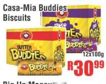 Devland Cash And Carry Casa-Mia Buddies Biscuits 12x100g offer