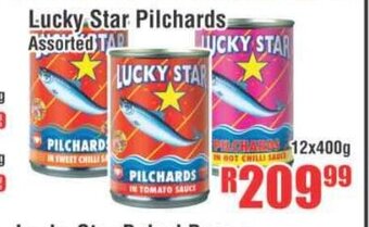 Devland Cash And Carry Lucky Star Pilchards Assorted 12x400g offer