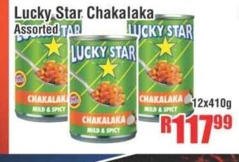 Devland Cash And Carry Lucky Star Chakalaka Assorted 12x410g offer