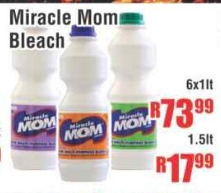 Devland Cash And Carry Miracle Mom Bleach 6x1lt offer