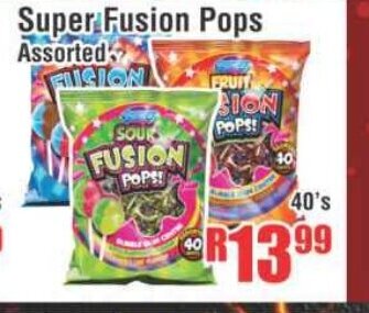 Devland Cash And Carry Super Fusion Pops Assorted 40's offer