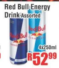 Red Bull Energy Drink Assorted 4x250ml
