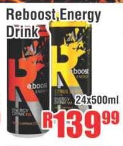 Devland Cash And Carry Reboost Energy Drink 24x500ml offer