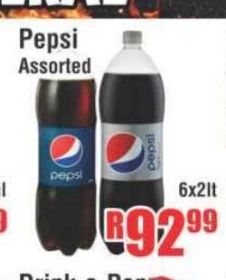 Devland Cash And Carry Pepsi Assorted 6x2lt offer