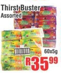 Thirst Buster Assorted 60x5g