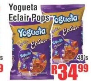 Devland Cash And Carry Yogueta Eclair Pops 48's offer