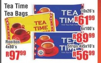 Devland Cash And Carry Tea Time Tea Bags 10x26's offer