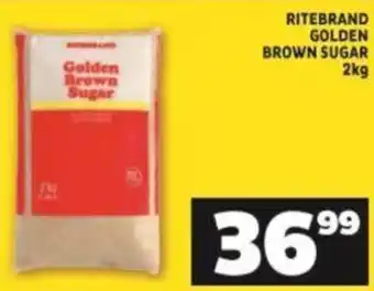 Shoprite Ritebrand Golden Brown Sugar 2kg offer