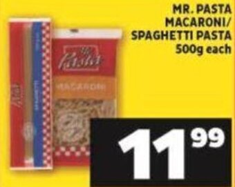 Shoprite Mr. Pasta Macaroni/Spaghetti Pasta 500g offer