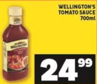 Shoprite Wellington's Tomato Sauce 700ml offer