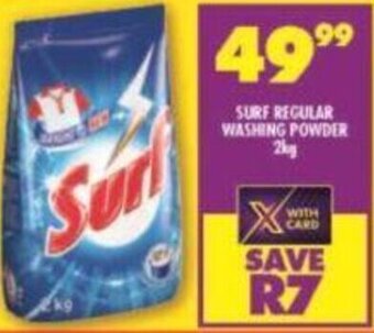 Shoprite Surf Regular Washing Powder 2kg offer