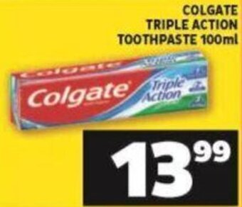 Shoprite Colgate Triple Action Toothpaste 100ml offer