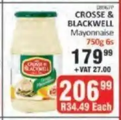 KitKat Cash and Carry Crosse & Blackwell Mayonnaise 750g - 6s offer