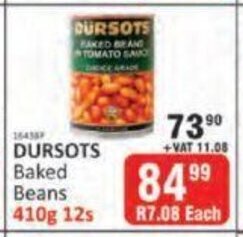 Dursots Baked Beans 410g - 12s