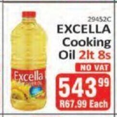KitKat Cash and Carry Excella Cooking Oil 2lt - 8s offer