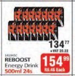 KitKat Cash and Carry Reboost Energy Drink 500ml - 24s offer