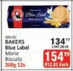 KitKat Cash and Carry Bakers Blue Label Marie Biscuits 200g -12s offer