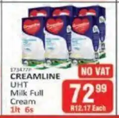 KitKat Cash and Carry Creamline Full Cream Milk 1lt - 6s offer