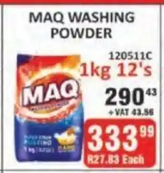 KitKat Cash and Carry Maq Washing Powder 1kg - 12s offer