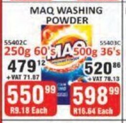 KitKat Cash and Carry Maq Washing Powder 250g - 60s offer