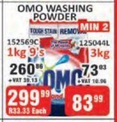 KitKat Cash and Carry Omo Washing Powder 1kg - 9s offer