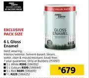 Builders Warehouse Fired earth gloss enamel-6l offer