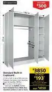 Builders Warehouse Home & kitchen standard built in cupboard-2.1m(h) x 1.82m(w) x 500mm(d) offer