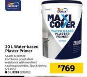 Builders Warehouse Dulux water based plaster primer-20l offer