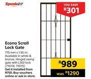 Builders Warehouse Xpanda diy econo scroll lock gate offer