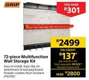 Builders Warehouse Grip 72 piece multifunction wall storage kit offer
