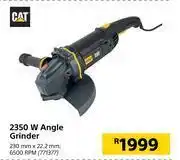 Builders Warehouse Cat 2350 w 230 mm x 22.5 mm 6500 rpm angle grinder offer