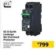 Builders Warehouse Cbi 63a earth leakage no overload protector offer