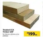 Builders Warehouse Treated cca timber sap (s5) 114mm x 38mm x 6m-each offer