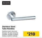 Builders Warehouse Dortello stainless steel tube handles offer