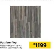 Builders Warehouse Postform top 3.6m x 600mm x 32mm (woodland fusion) offer
