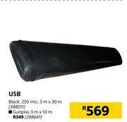 Builders Warehouse Usb (black) 3m x 30m offer