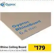 Builders Warehouse Rhino ceiling board 6.4mm x 1.2m x 3.0m offer