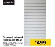 Builders Warehouse Dortello grooved internal hardboard door offer