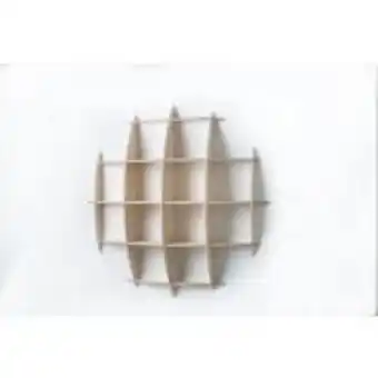 Native décor dome wall shelf large