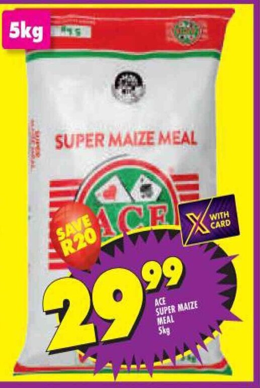 Ace Super Maize Meal 5kg offer at Shoprite