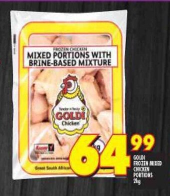 Shoprite Goldi Frozen Mixed Chicken Portions 2kg offer