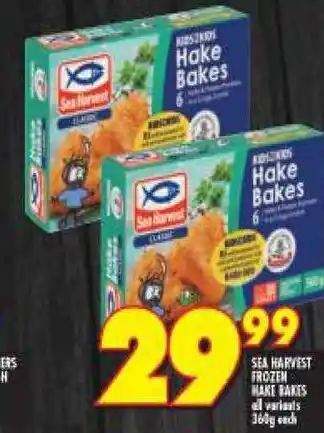 Shoprite Sea Harvest Frozen Hake Bakes all variants 360g offer