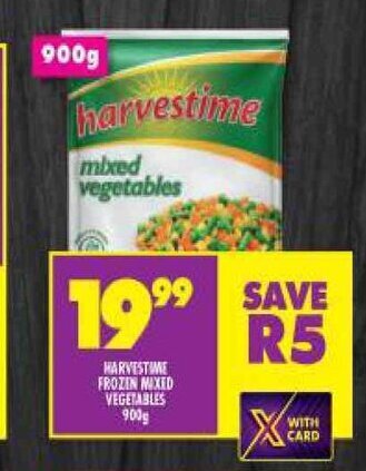 Shoprite Harvestime Frozen Mixed Vegetables 900g offer
