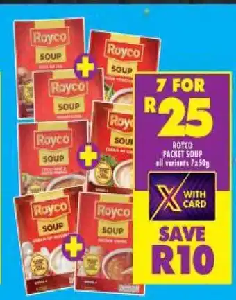 Shoprite Royco Packet Soup All Variants 7x50g offer