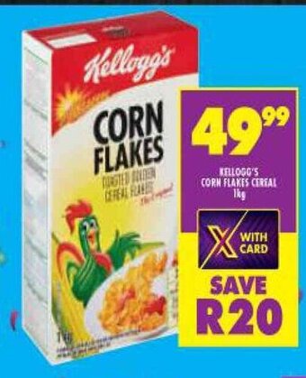 Shoprite Kellogg's Corn Flakes Cereal 1kg offer
