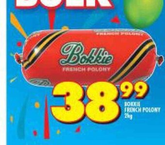 Shoprite Bokkie French Polony 2kg offer