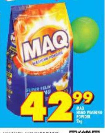 Shoprite Maq Hand Washing Powder 2kg offer