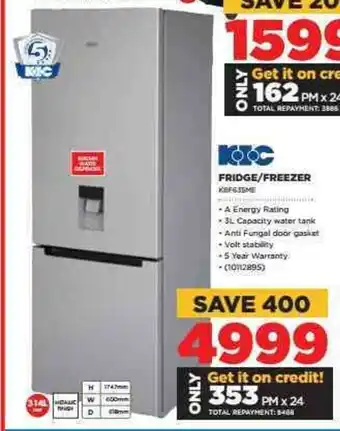 HiFi Corp KIC - Fridge / Freezer - KBF635ME offer