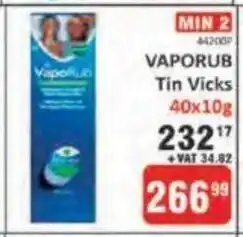 KitKat Cash and Carry Vicks VapoRub tin 40 x 10g offer