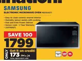 HiFi Corp Samsung - Electronic Microwave Oven - MES104ST1 offer